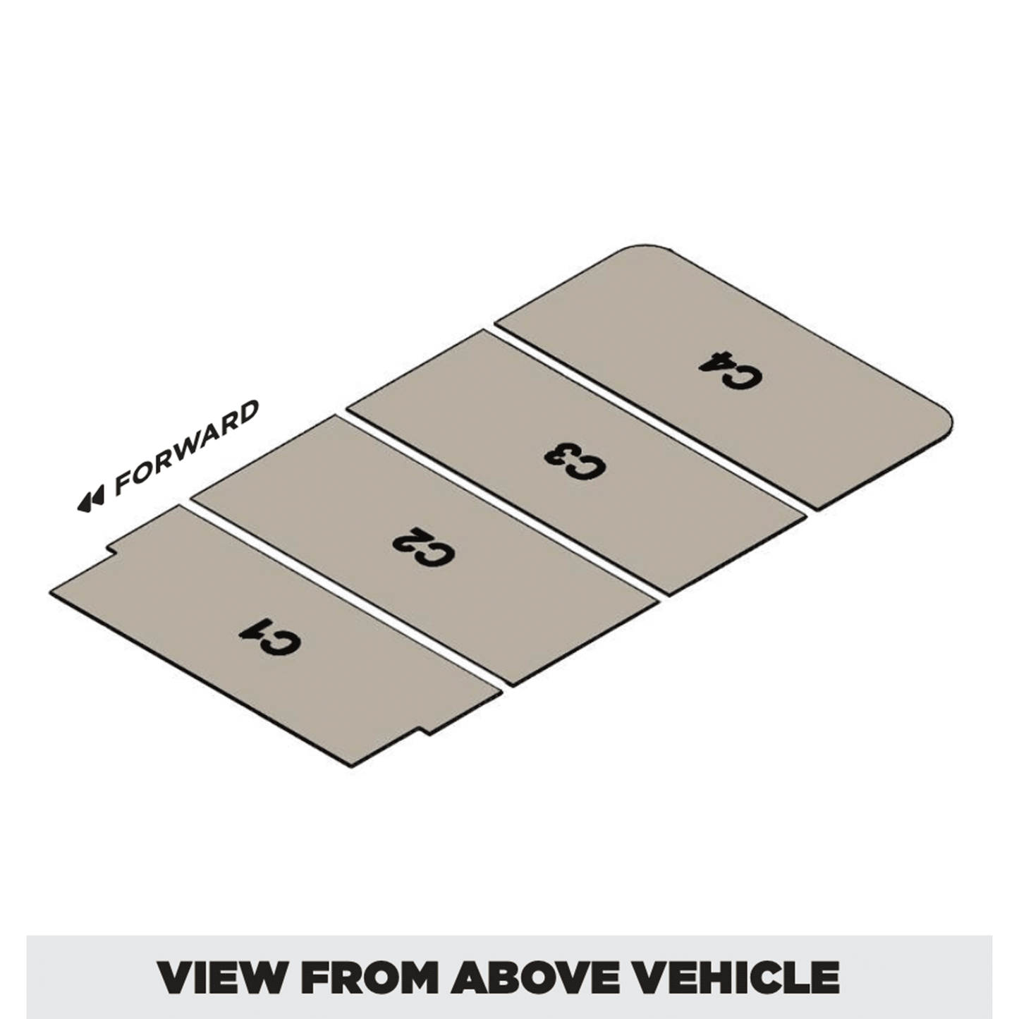 Insulation kit for Ram ProMaster 136 High Roof / Low Roof (Ceiling Only) - 1 Inch