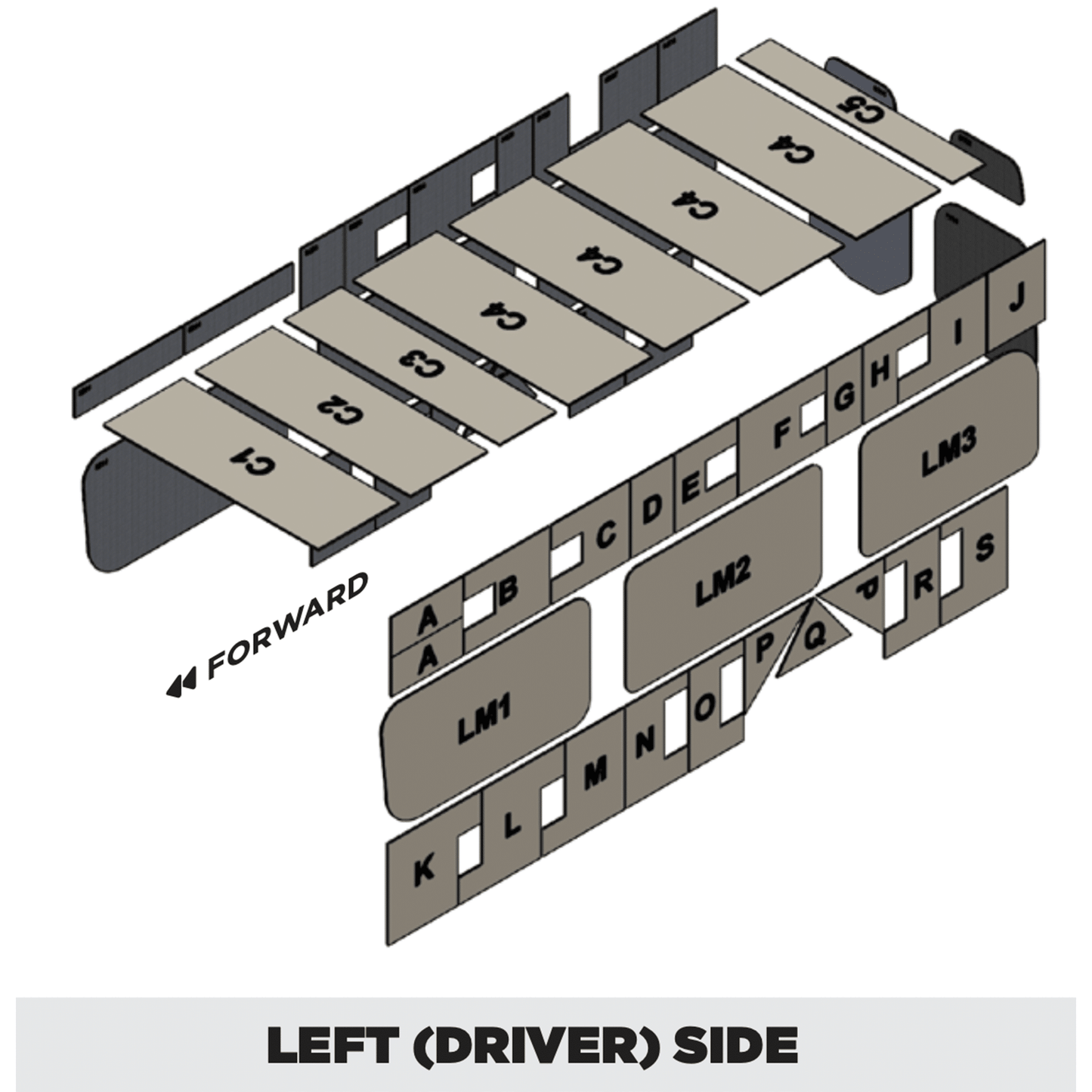 Insulation kit for Mercedes-Benz Sprinter 170 High Roof