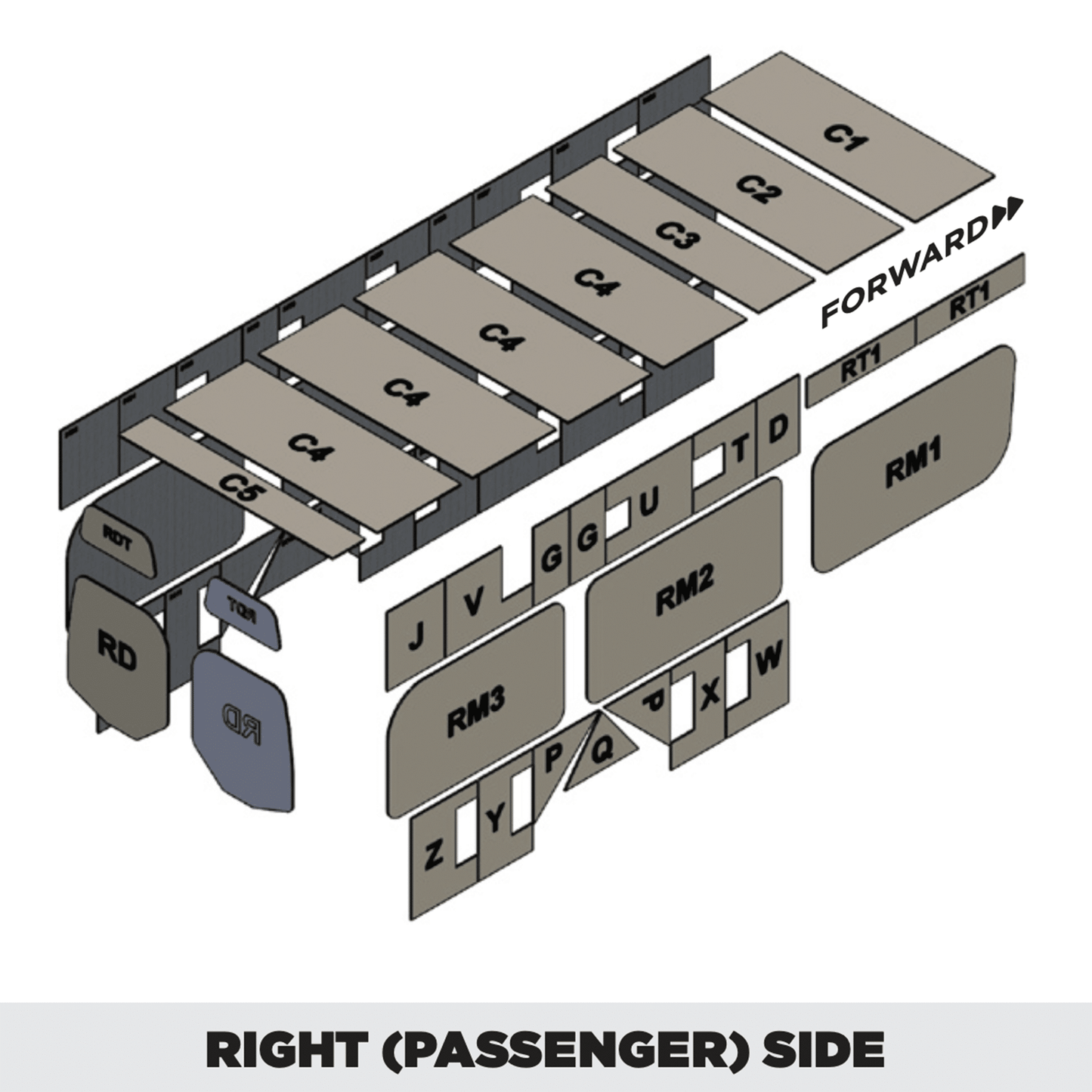 Insulation kit for Mercedes-Benz Sprinter 170 High Roof