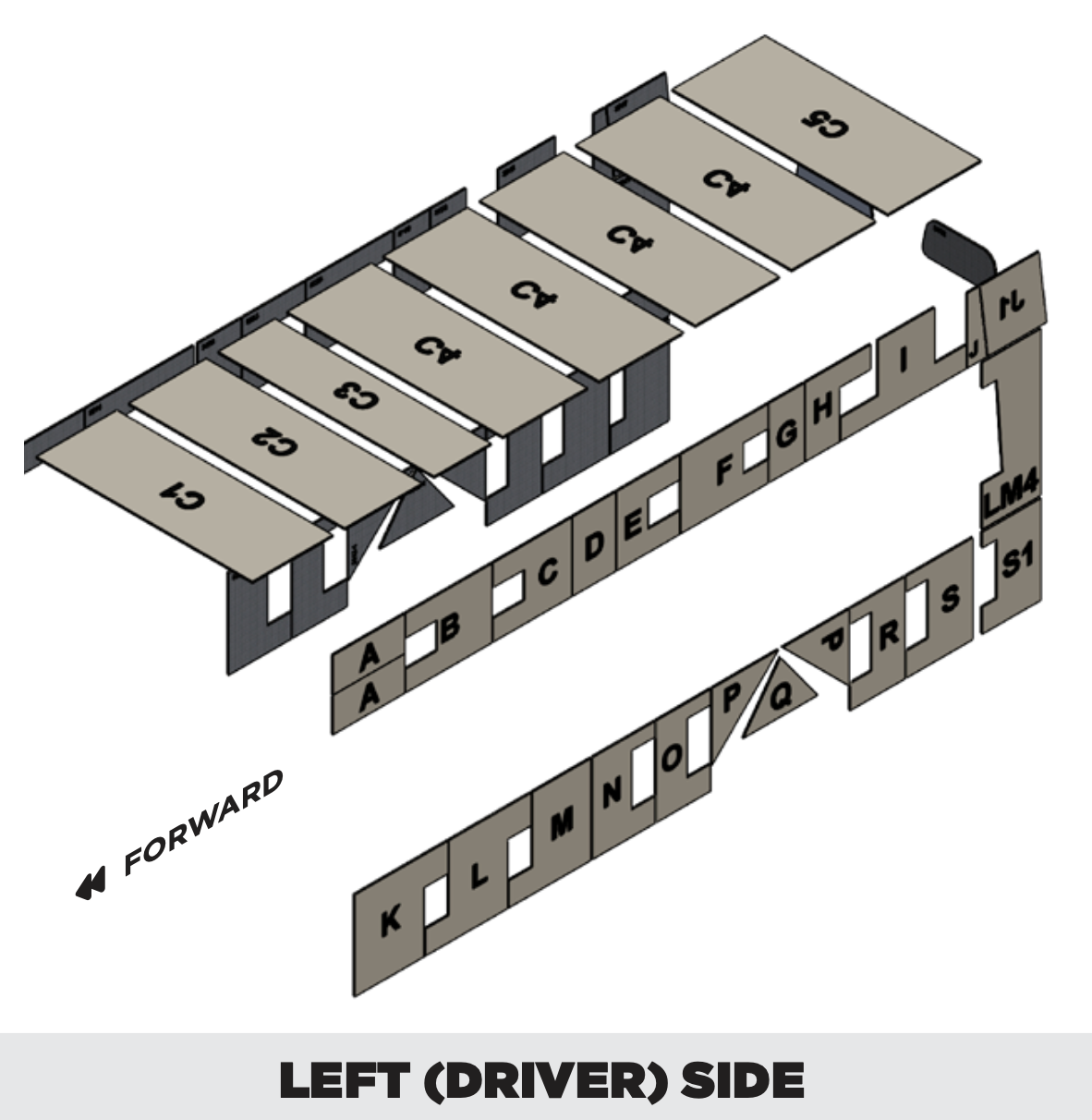 [3000WVX] Insulation kit for Mercedes-Benz Sprinter 170 High Roof Window LE