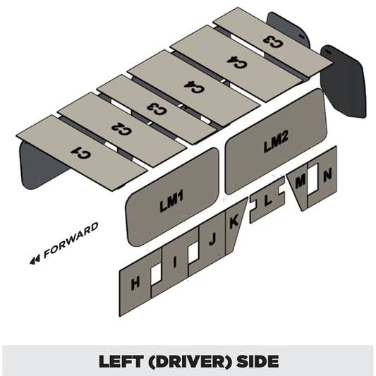 [3144VL] Insulation kit for Mercedes-Benz Sprinter 144 Low Roof