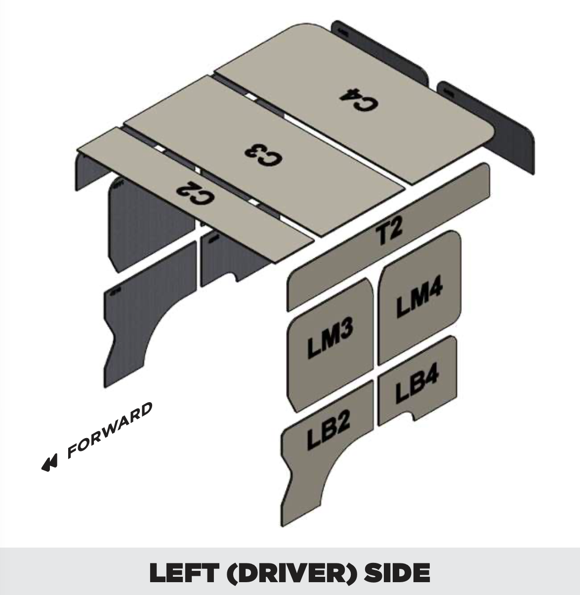 [4136C] Insulation kit for Ram ProMaster 136 High Roof Crew