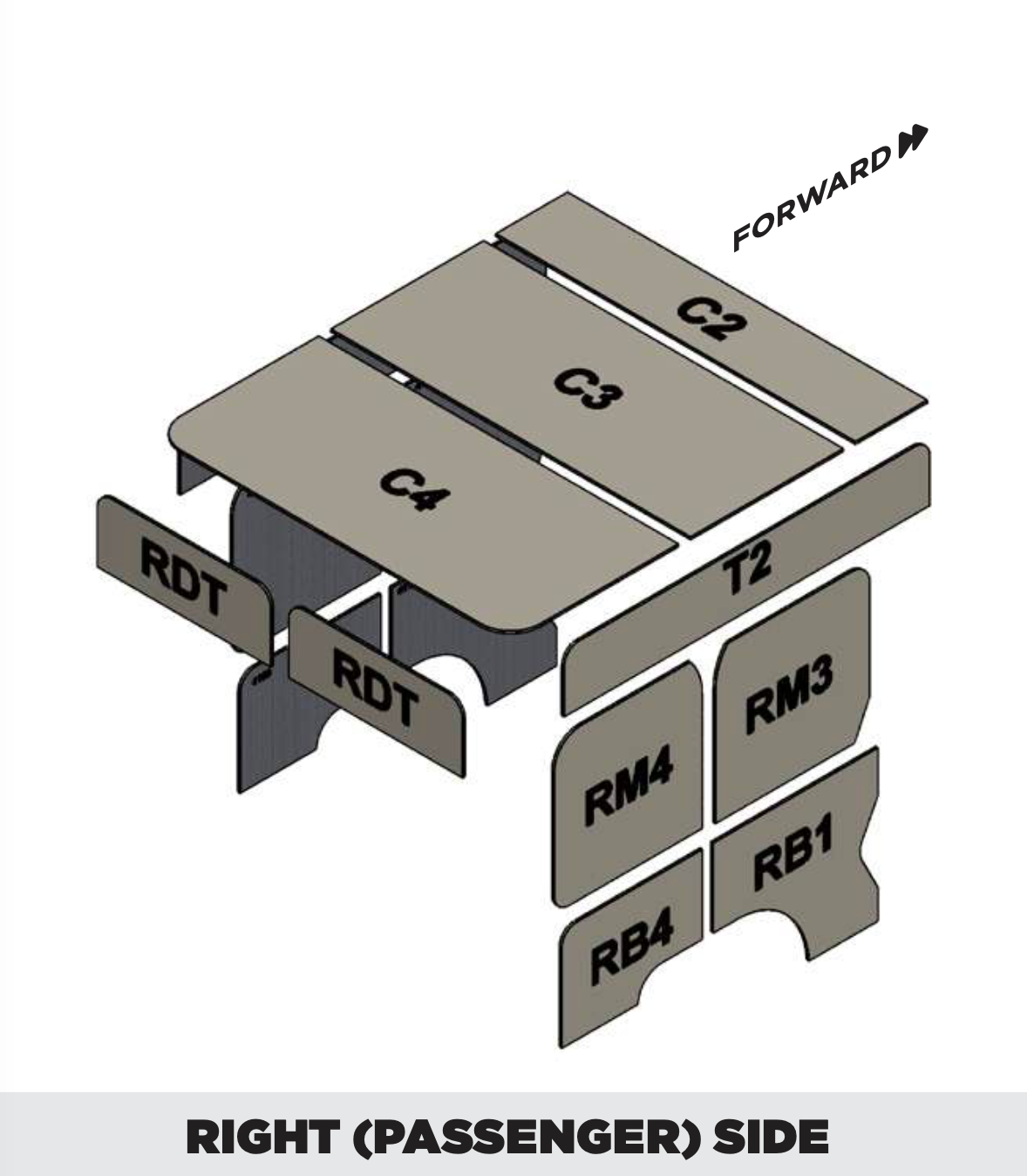 [4136C] Insulation kit for Ram ProMaster 136 High Roof Crew