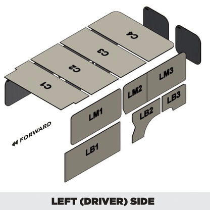 Insulation kit for Ram ProMaster 136 Low Roof