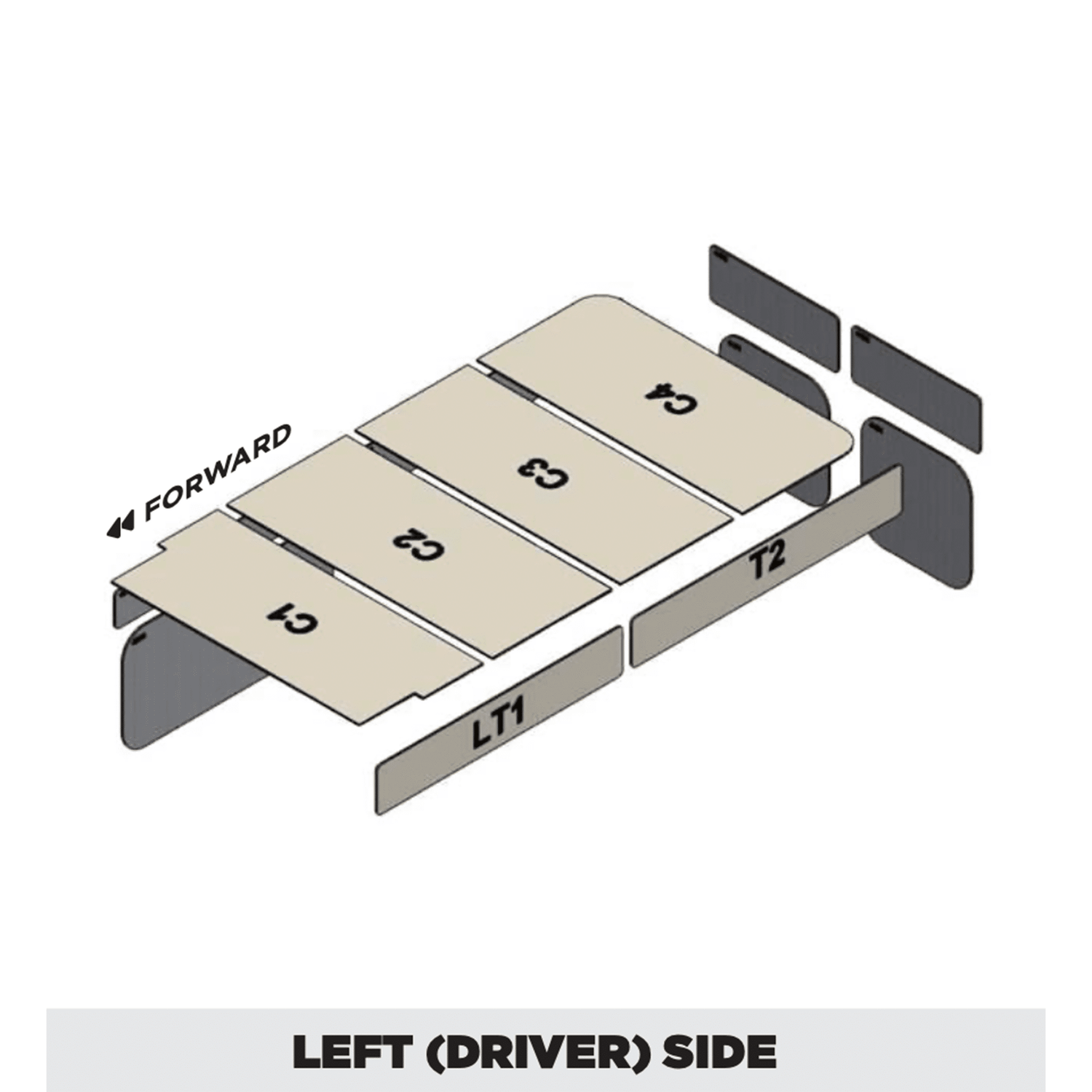 Insulation kit for Ram ProMaster 136 High Roof Ceiling Plus - 1 Inch