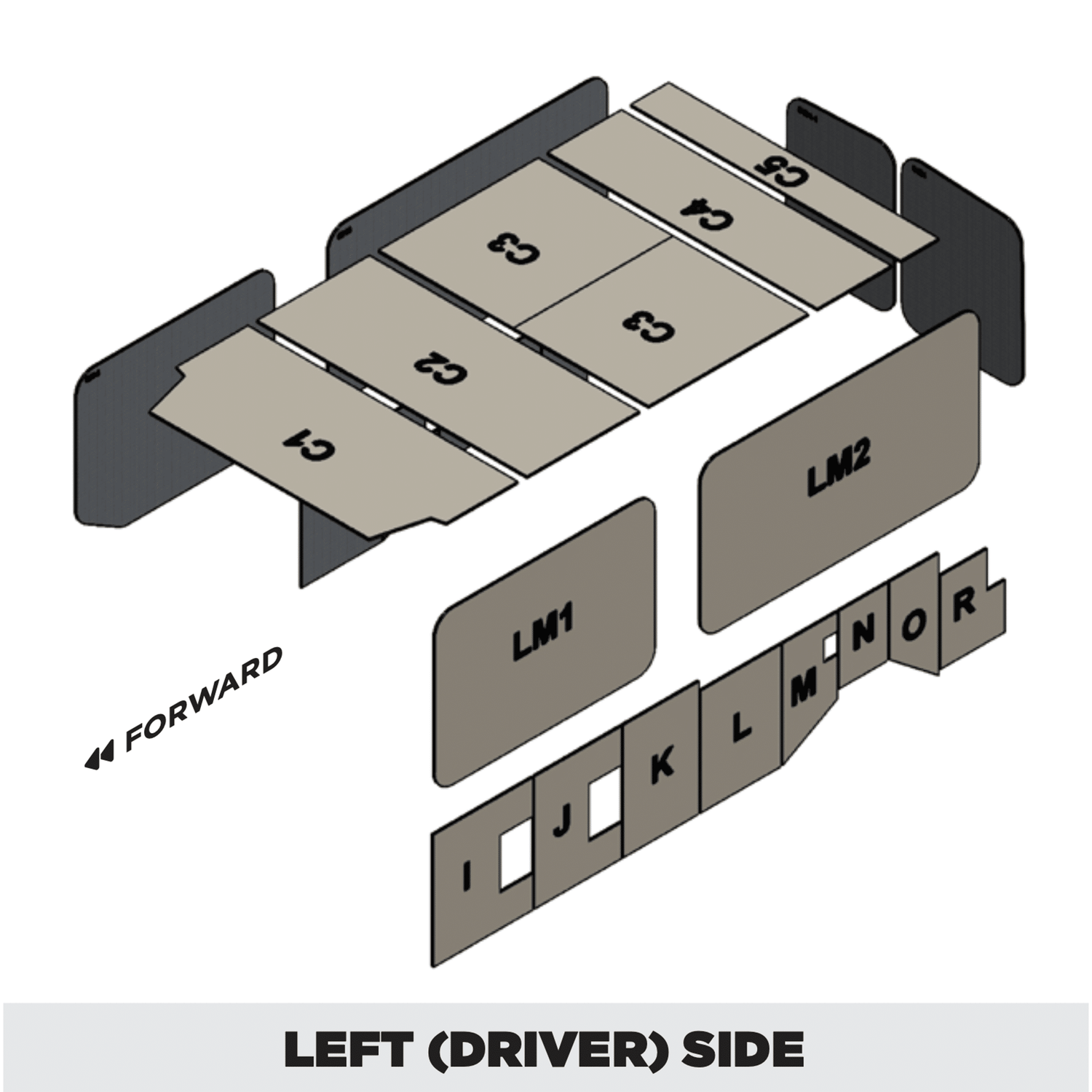 Insulation kit for Ford Transit 148 Medium Roof