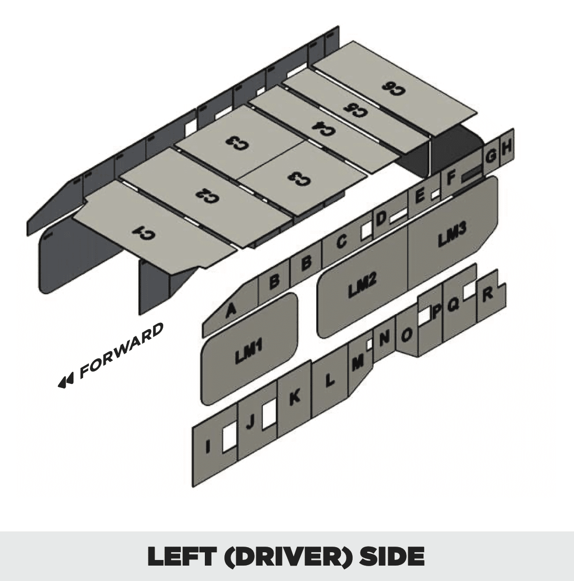 Insulation kit for Ford Transit 148 High Roof Extra Long