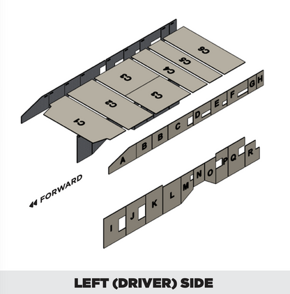 [5000WVX] Insulation kit for Ford Transit 148 High Roof EL Window