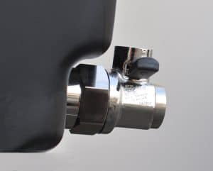 Recessed drain port adapter