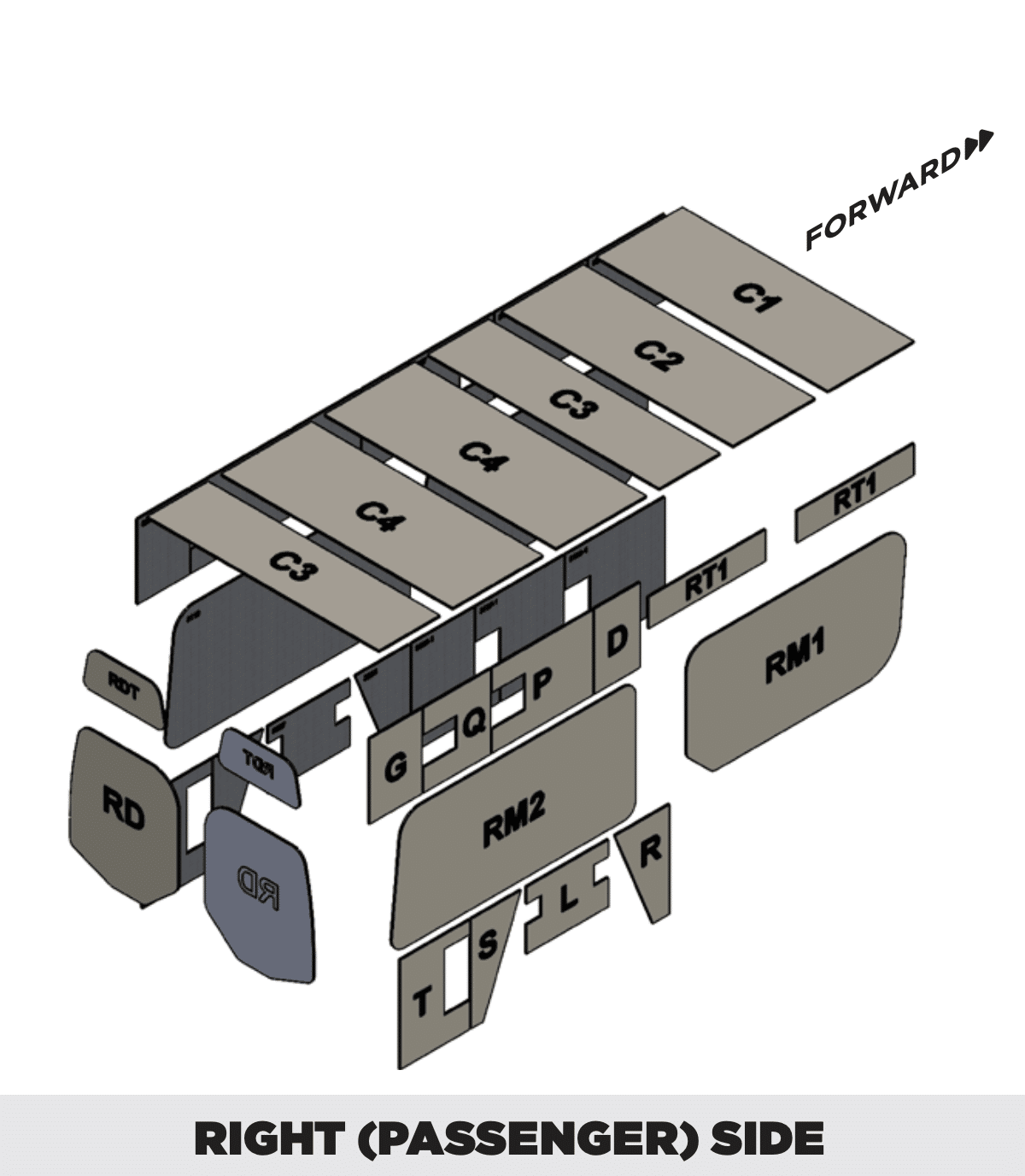 Insulation kit for Sprinter 144 High Roof
